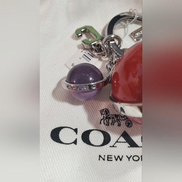 Sold Coach Orbit Bag Charm or Keychain - Picture 9 of 11
